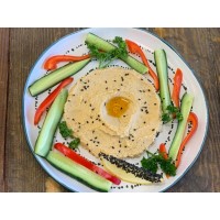 Хумус с овощами и безглютеновым хлебом Vegan + GF