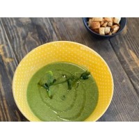 Крем-суп из брокколи со шпинатом Vegan + GF