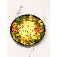 ПИКАНТНЫЙ ТОФУ С ОВОЩАМИ VEGAN GF